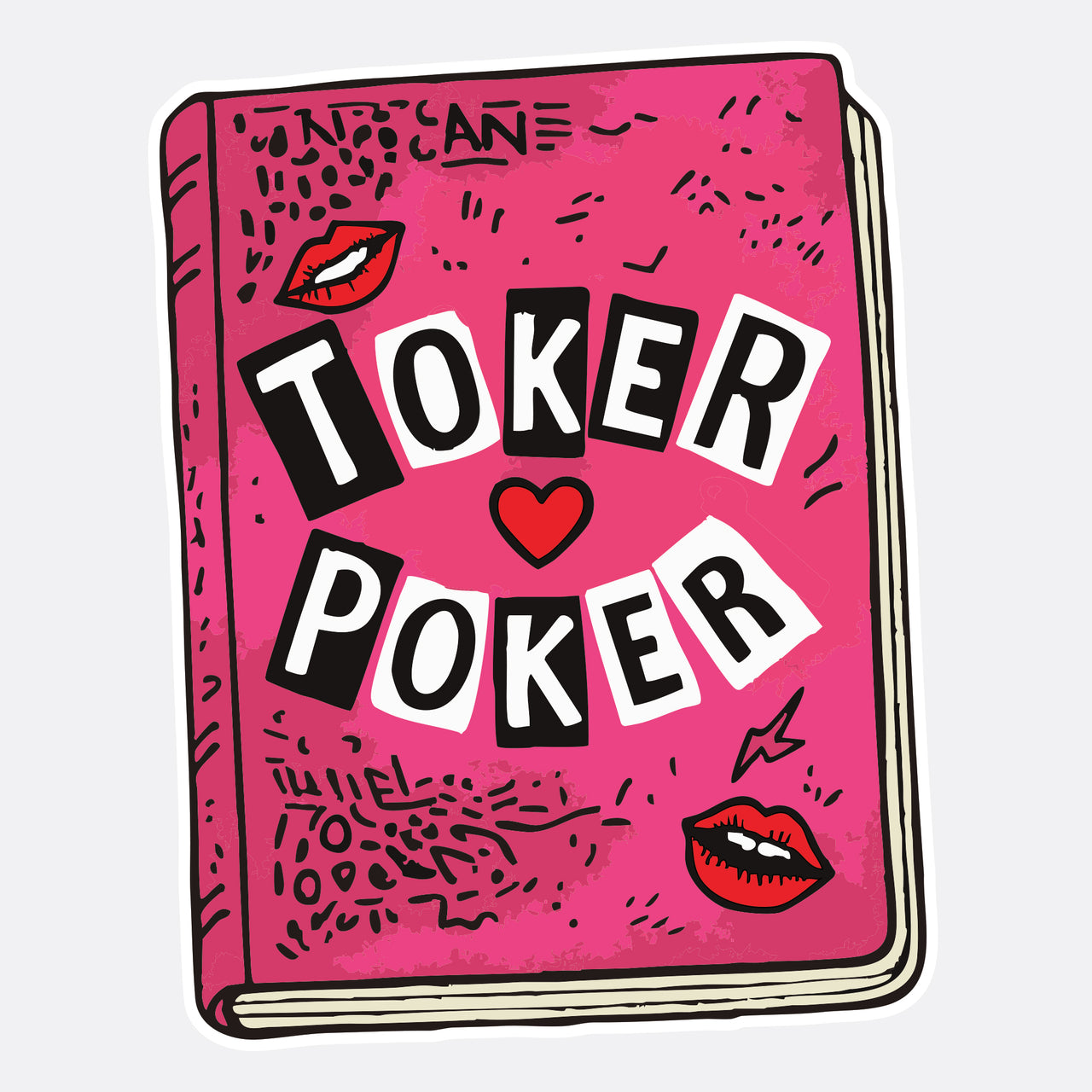 Toker Poker Burn Book - Sticker